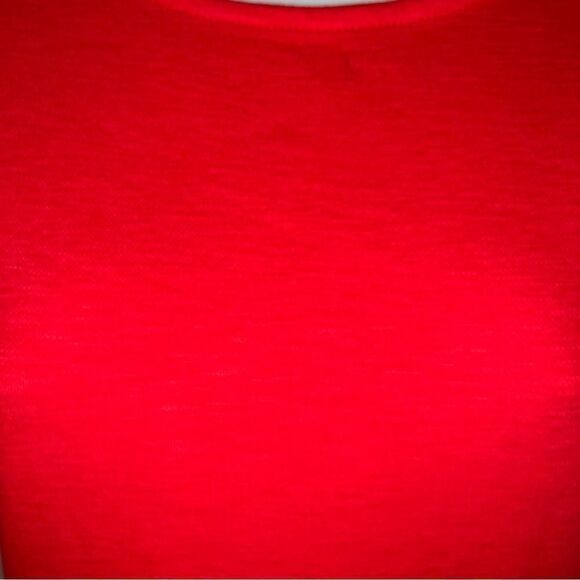 Dip Ruffle Sleeveless Stretchy Sporty Dress Orange Red 8 - Picture 5 of 9